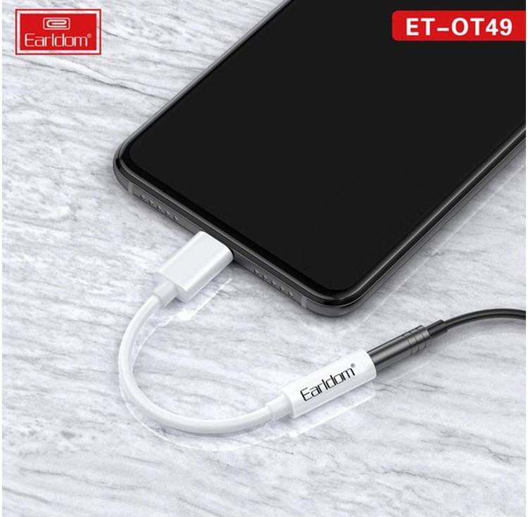 کابل تبدیل آیفون لایتنینگ به جک 3.5 میلی متری ارلدام مدل ET-OT49