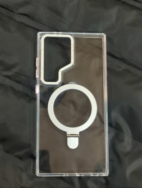 کاور شفاف استند دار و مگنتیک فلزی سامسونگ s24 ultra