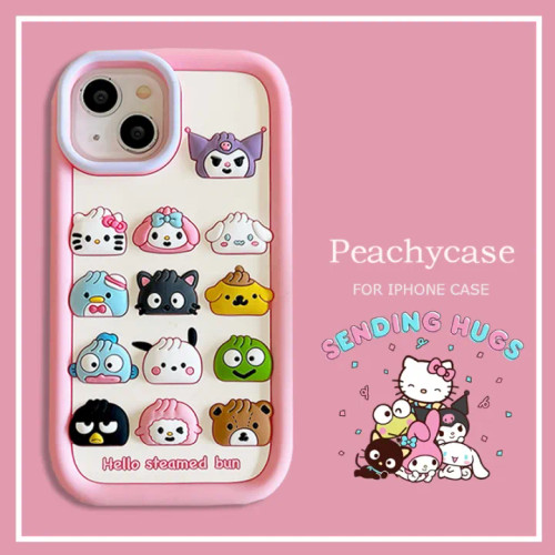 کاور عروسکی طرح ایموجی کرومی مناسب گوشی های آیفون 12پرومکس و 13 پرومکس