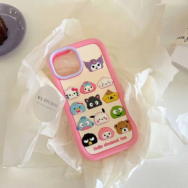 کاور عروسکی طرح ایموجی کرومی مناسب گوشی های آیفون 12پرومکس و 13 پرومکس