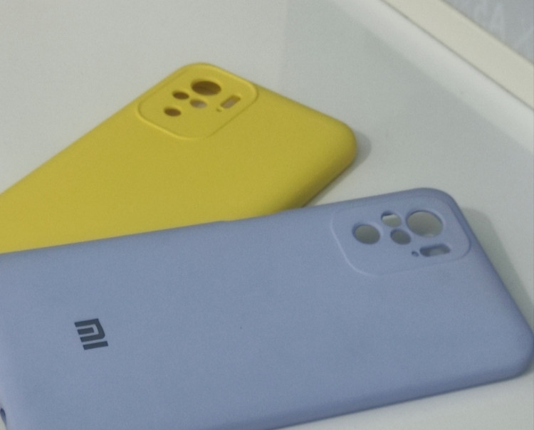 کاور سیلیکونی یاسی شیائومی note 10s پک دو عددی رنگ یاسی و رنگ زرد