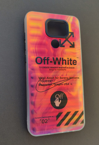کاور گوشی شیائومی ردمی نوت 9 طرح OFF WHITE از برند Youngkit – کاور هولوگرامی خاص و مقاوم