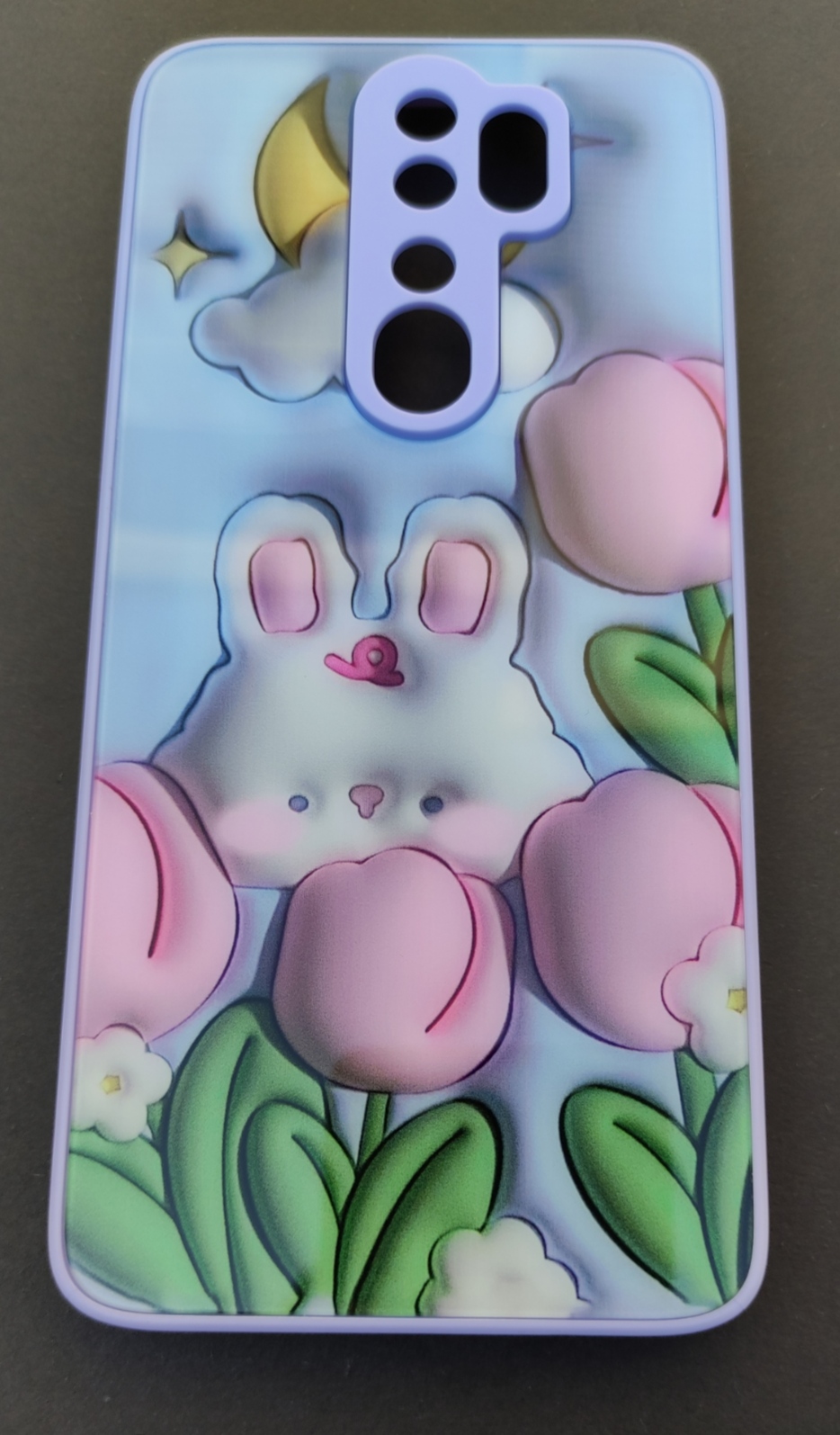 کاور فانتزی شیائومی نوت 8 پرو طرح خرگوش با رنگ آبی و چاپ ثابت