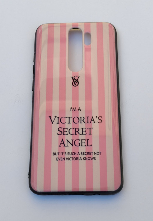 کاور طرح Victoria’s Secret برای گوشی شیائومی نوت 8 پرو رنگ صورتی و سفید