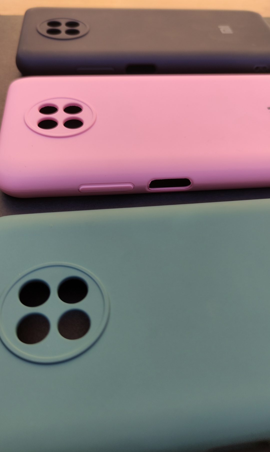 ست سه کاور سیلیکونی ردمی 9T 5G – سبز یشمی، صورتی و مشکی، محافظ نرم و سبک