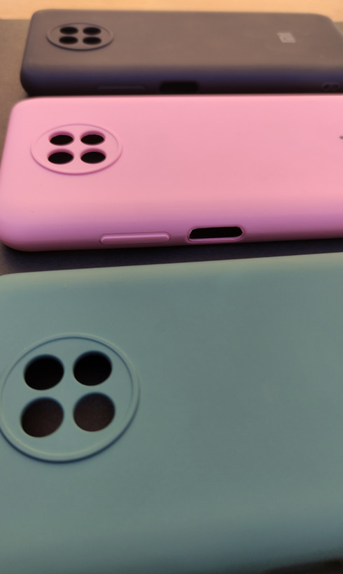 ست سه کاور سیلیکونی ردمی 9T 5G – سبز یشمی، صورتی و مشکی، محافظ نرم و سبک