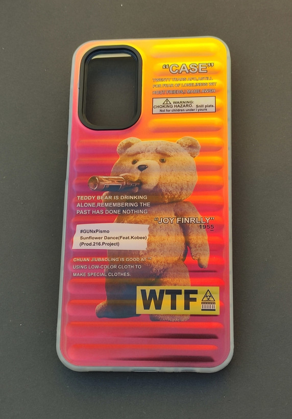 کاور هولوگرامی یانگ کیت طرح خرس تدی مناسب سامسونگ A13 و A23 با سطح براق و رنگهای متغیر