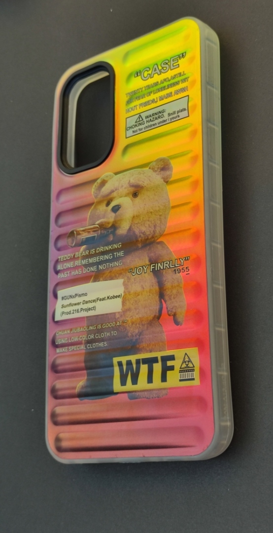 کاور هولوگرامی یانگ کیت طرح خرس تدی مناسب سامسونگ A13 و A23 با سطح براق و رنگهای متغیر