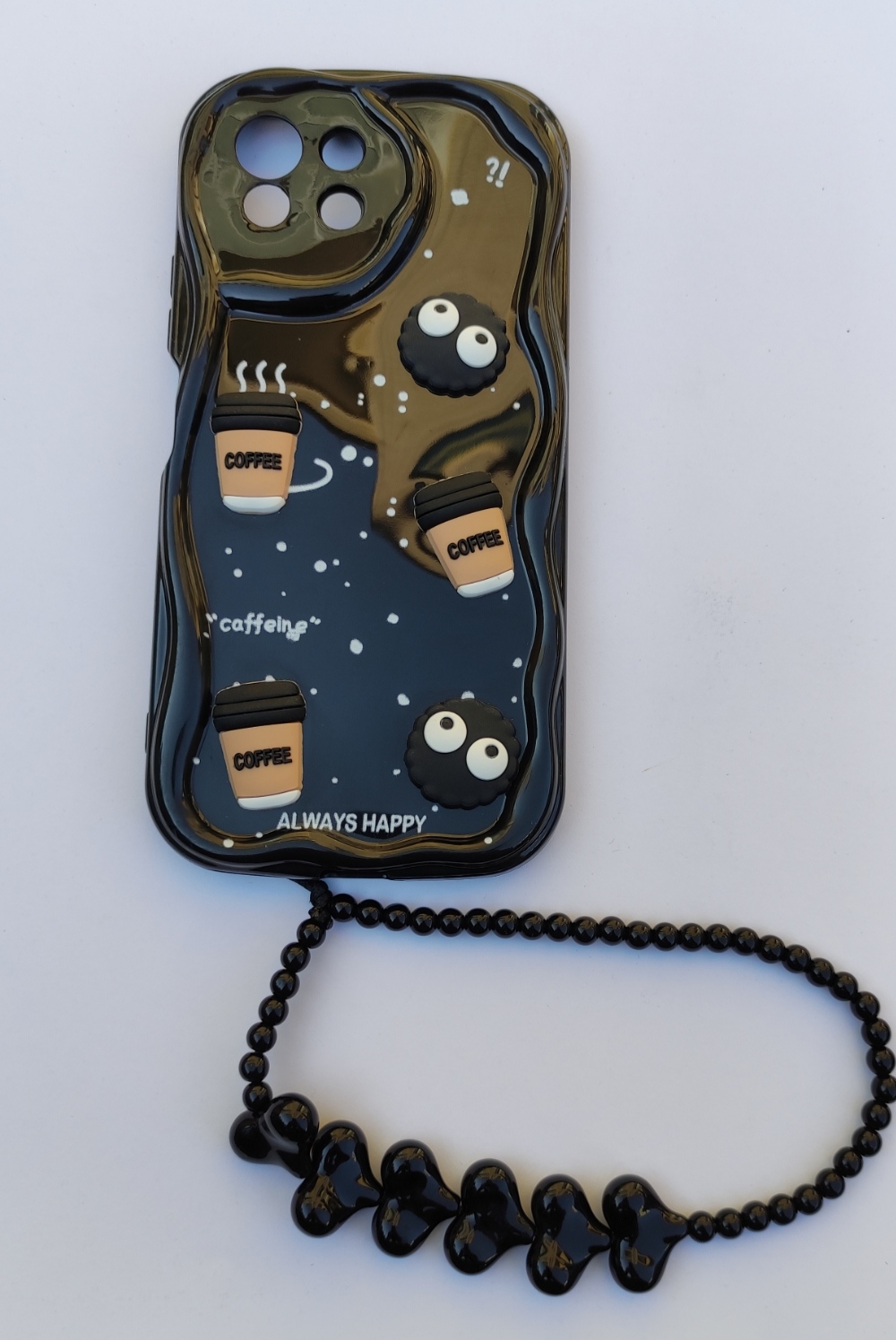 کاور عروسکی برجسته آویزدار طرح قهوه مناسب گوشی شیائومی Mi 11 Lite با طراحی فانتزی دخترانه