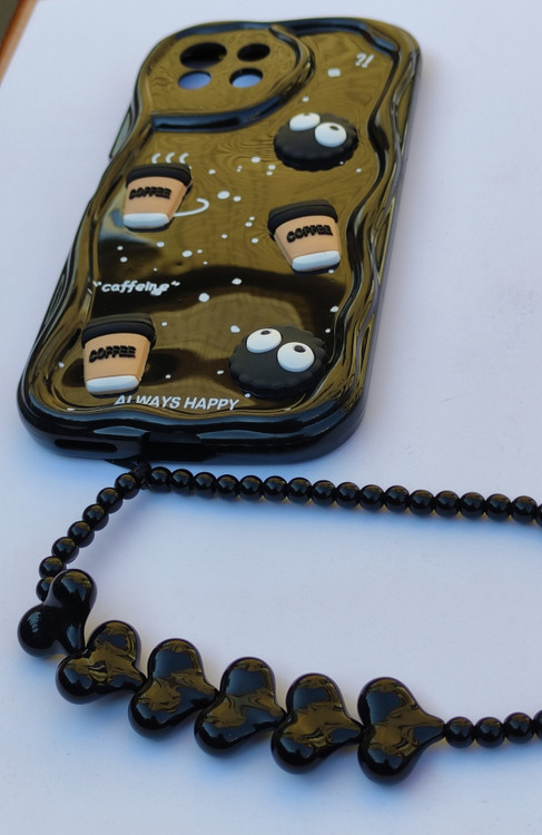 کاور عروسکی برجسته آویزدار طرح قهوه مناسب گوشی شیائومی Mi 11 Lite با طراحی فانتزی دخترانه