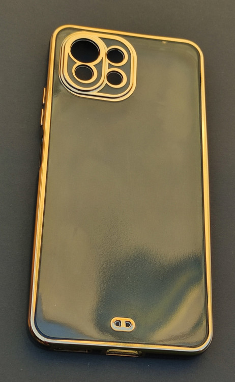 کاور شفاف دور طلایی مدل My Case مخصوص گوشی شیائومی Mi 11 Lite