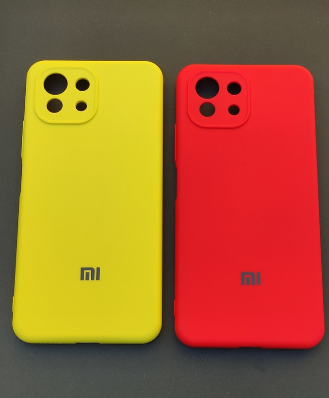 پک دو عددی کاور سیلیکونی زرد و قرمز مخصوص گوشی شیائومی Mi 11 Lite