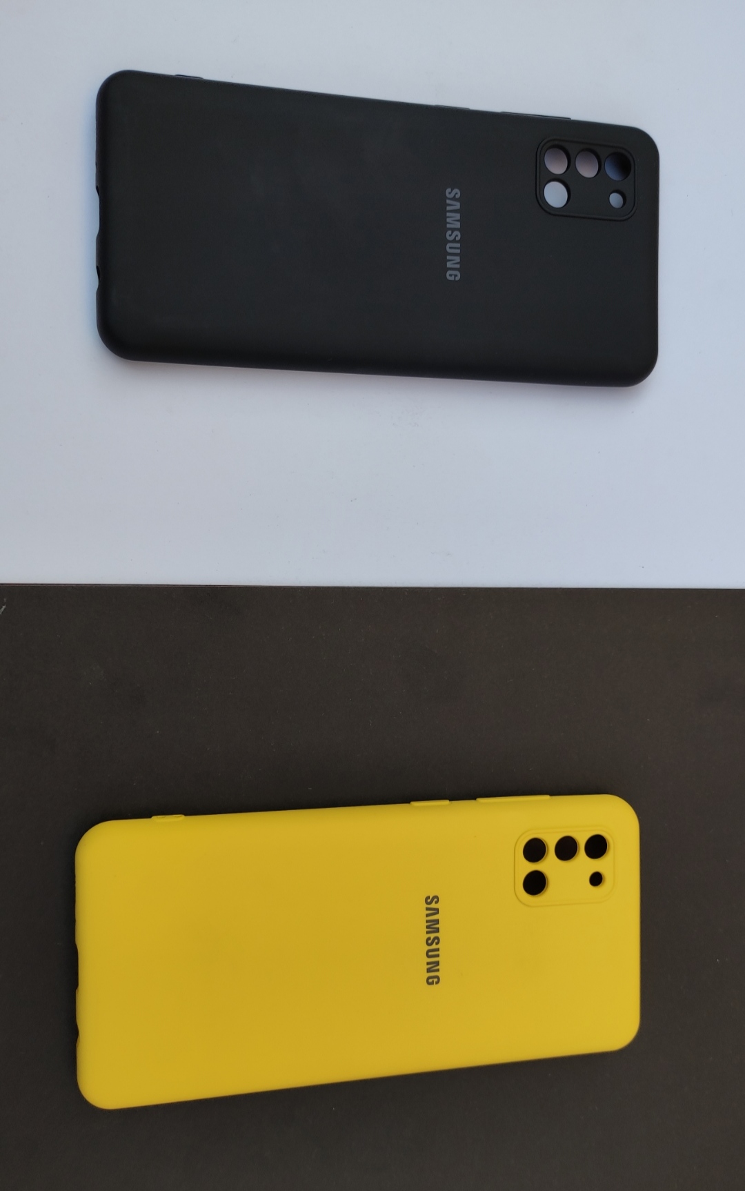 پک دو عددی کاور سیلیکونی مشکی و زرد مخصوص سامسونگ A31