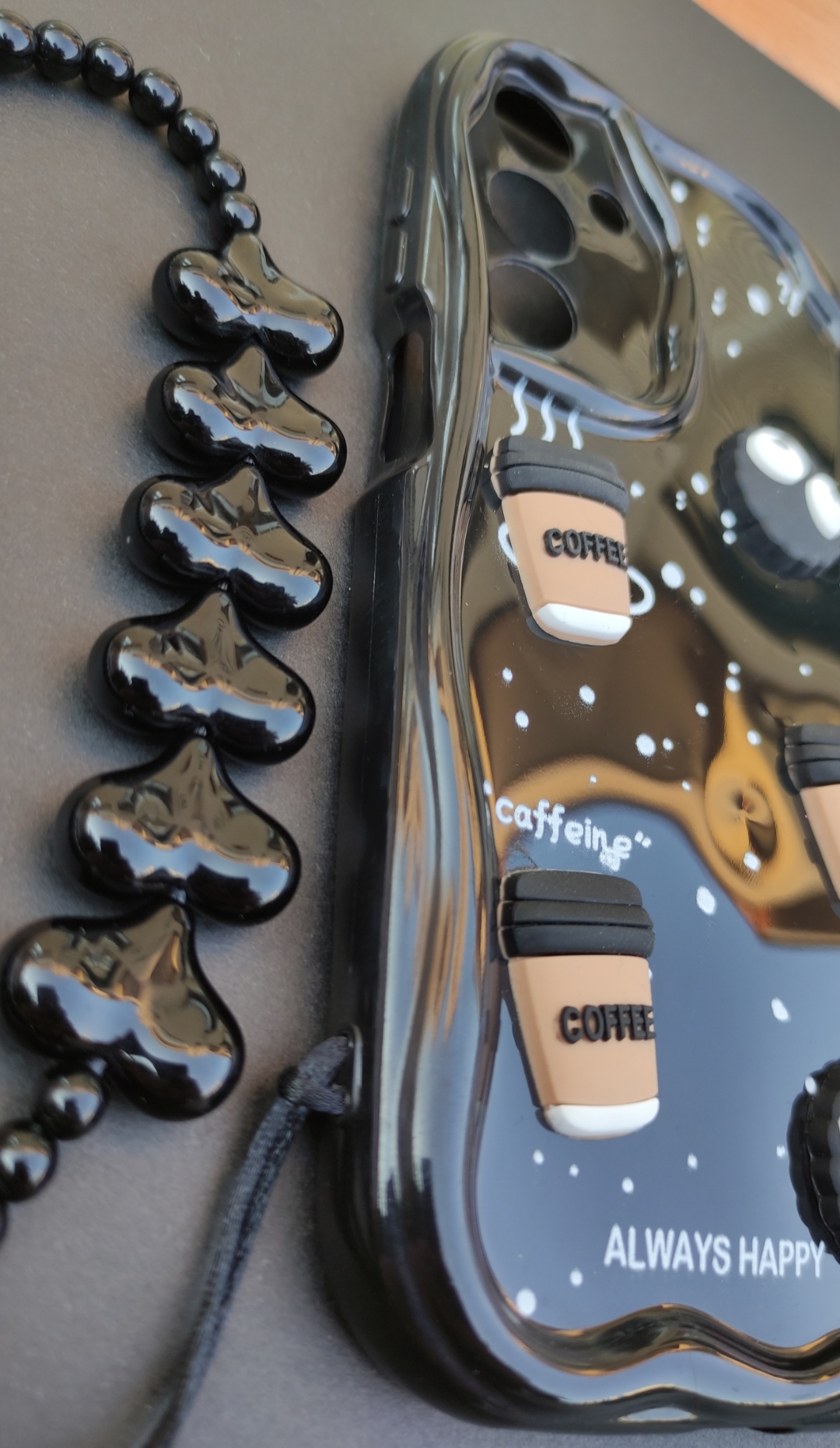 کاور قلبی A25، قاب فانتزی آویزدار سامسونگ A25، کاور عروسکی برجسته، قاب دخترانه فانتزی