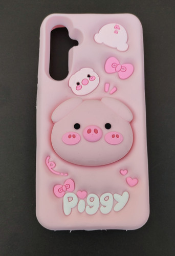 کاور خوک سامسونگ A25، قاب فانتزی آویزدار، کاور عروسکی دخترانه، قاب سهبعدی سامسونگ
