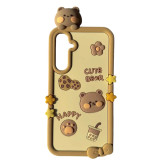 قاب گوشی طرح خرس فانتزی Cute Bear سهبعدی سیلیکونی | ضد ضربه و فانتزی دخترانه مناسب گوشی سامسونگ A25
