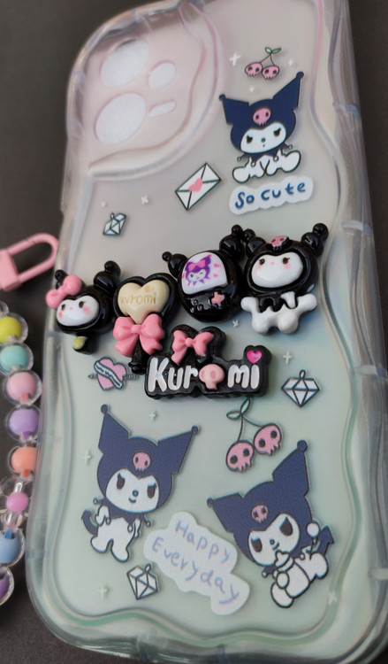 کاور آویزدار کرومی Xiaomi Note 12 5G با عروسک شیشهای خرس و مهره رنگی