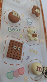 کاور شفاف Xiaomi X4 GT با عروسک خرس و بیسکویت و حاشیه قهوهای