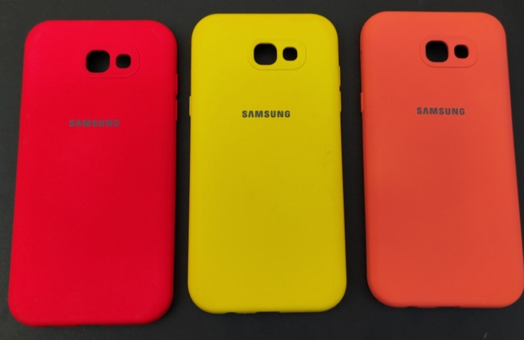 پک سه عددی کاور سیلیکونی Samsung A7 2016 رنگ زرد، قرمز و نارنجی