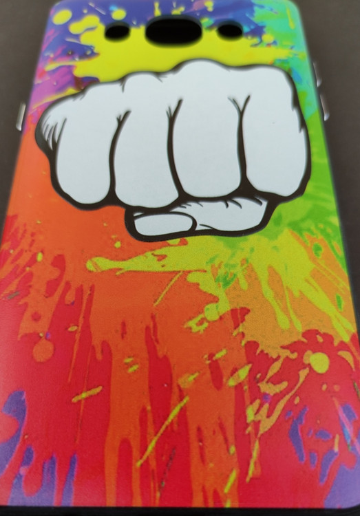 پک دو عددی کاور Samsung J3 2016 شامل طرح زرد thank you و طرح رنگی