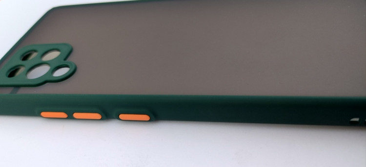 کاور مات سامسونگ A42 با فریم یشمی و محافظ لنز