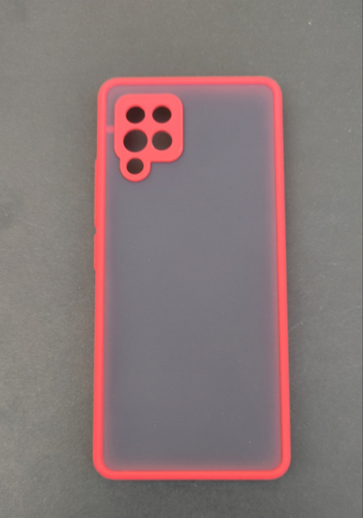 کاور مات سامسونگ A42 دور قرمز با محافظ لنز