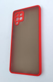 کاور مات سامسونگ A42 دور قرمز با محافظ لنز