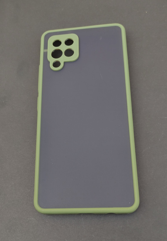 کاور مات سامسونگ A42 دور زیتونی با محافظ لنز