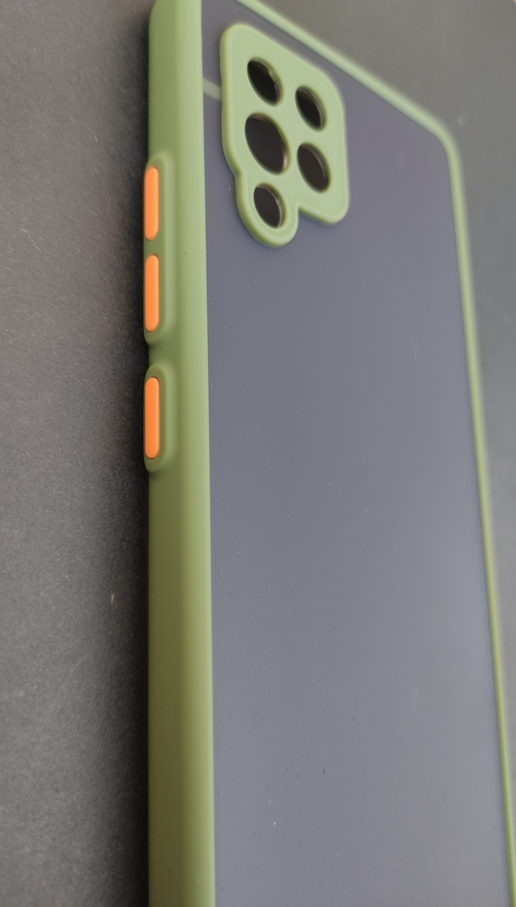 کاور مات سامسونگ A42 دور زیتونی با محافظ لنز