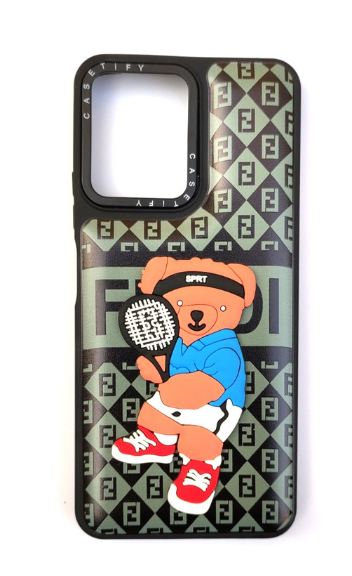 کاور مشکی Redmi Note 12 5G طرح تدی در حال تنیس اسپرت فانتزی