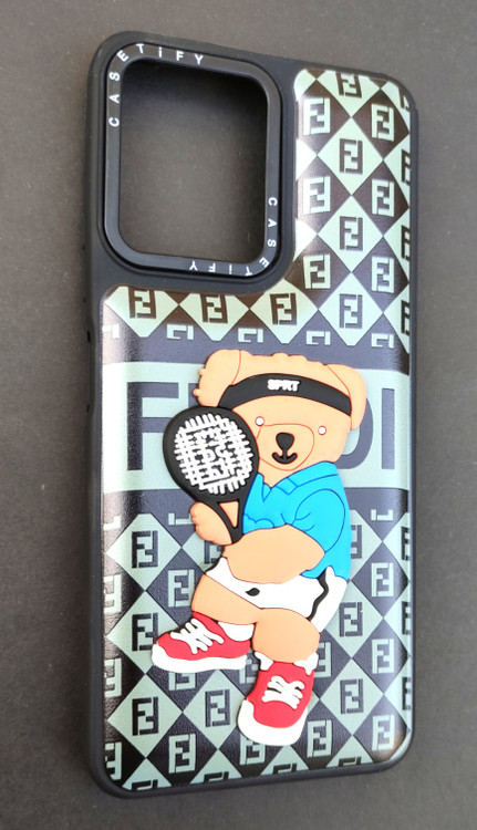 کاور مشکی Redmi Note 12 5G طرح تدی در حال تنیس اسپرت فانتزی