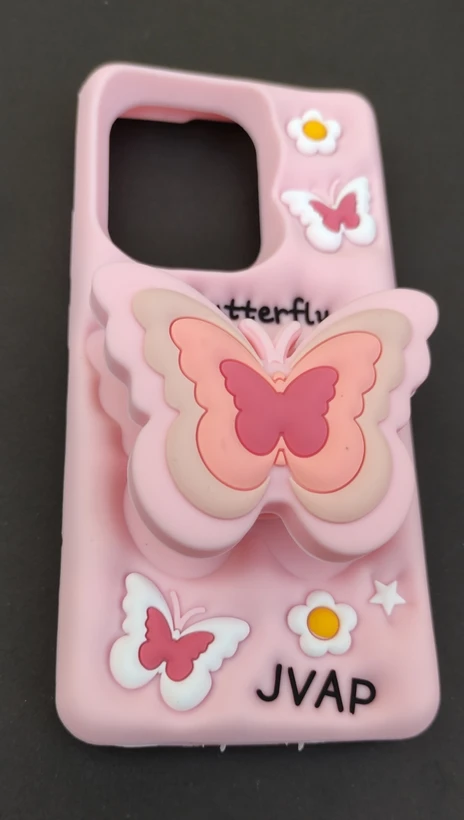 کاور آویزدار قلبی و برجسته Redmi Note 13 Pro 4G براق مشکی