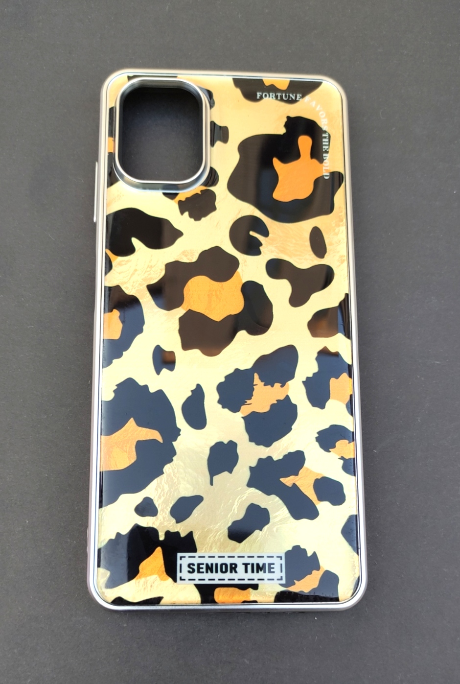 کاور براق طلایی سامسونگ طرح پلنگی samsung A55