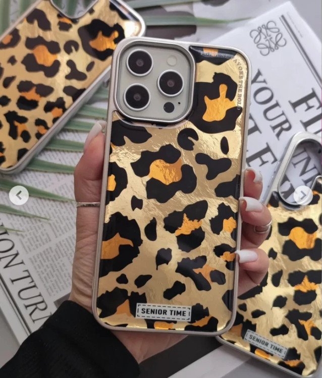 کاور طرح دار ردمی 14C طلایی پلنگی براق