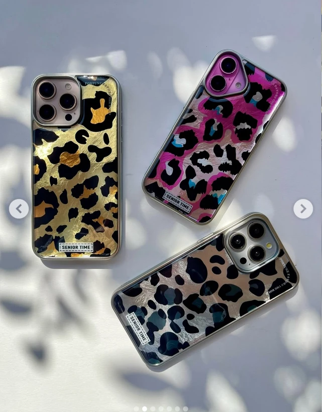 کاور طرح دار سیلور و صورتی دخترانه فانتزی لاکچری برای سامسونگ s21 fe