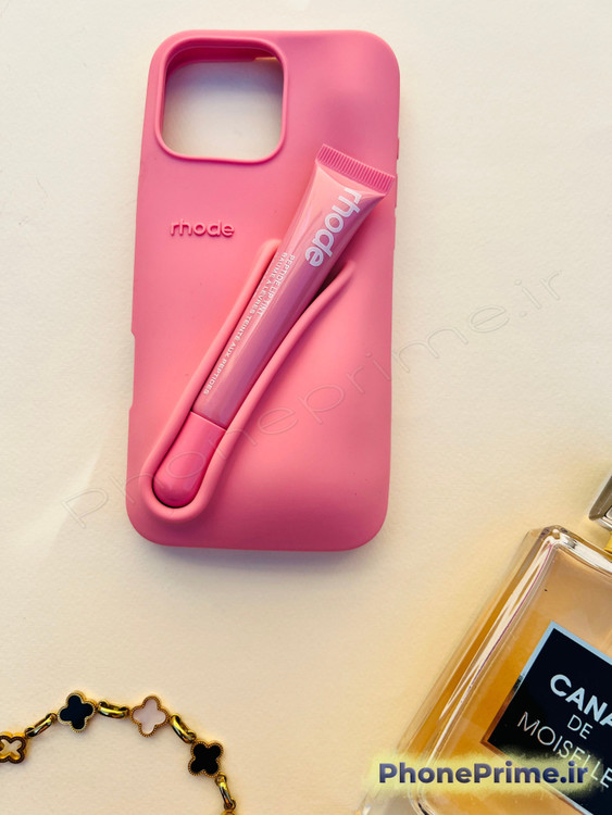 کاور رژ لب دار و لیپ گلس دار rhode آیفون 14 پرومکس و آیفون 15 پرومکس اصلی