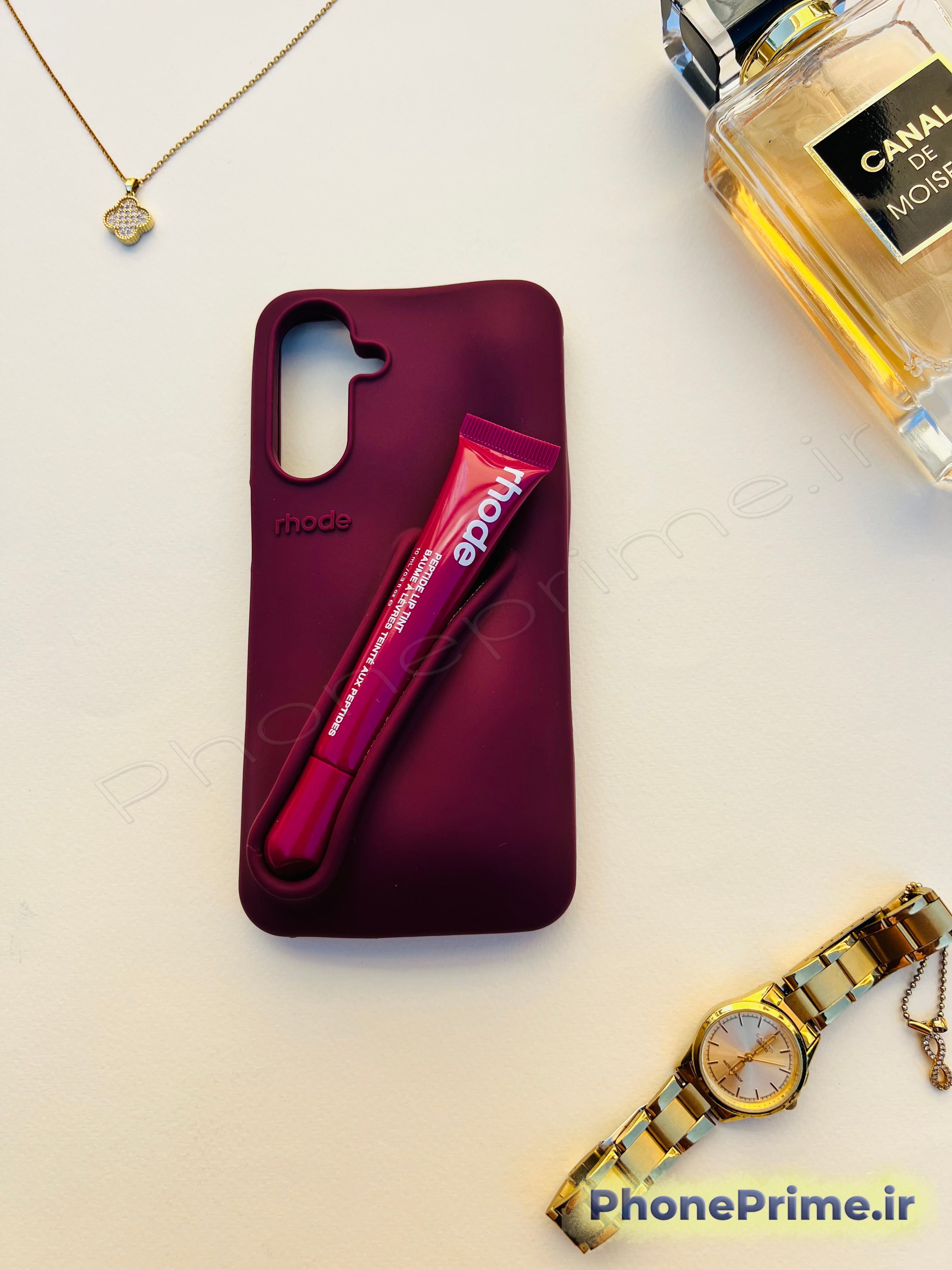 قاب لاکچری لیپ‌گلس‌دار مناسب سامسونگ A55 A35 A25 با طراحی شیک و جذاب