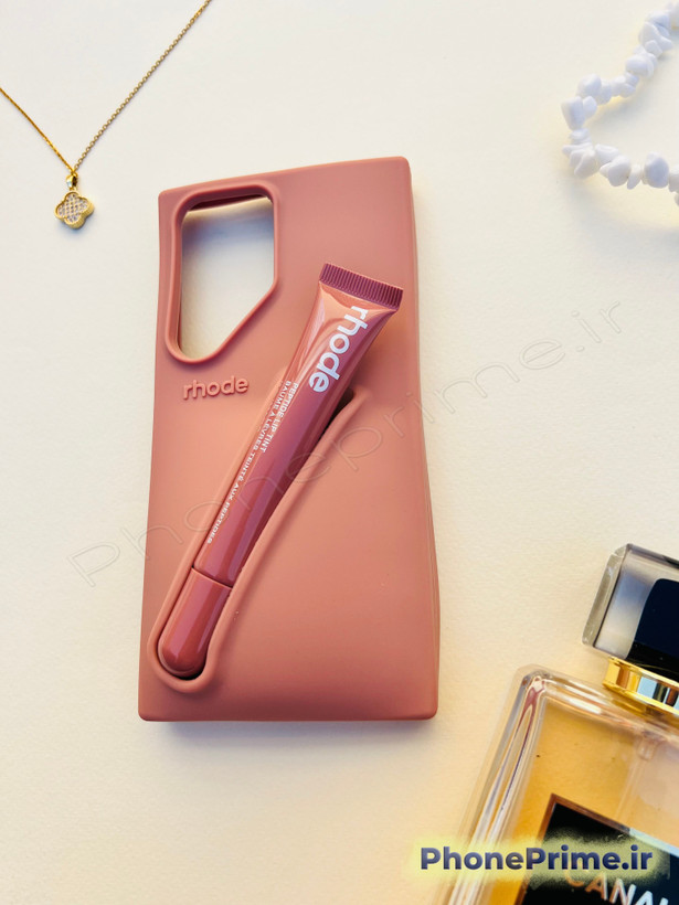 قاب اختصاصی سامسونگ Galaxy S23 Ultra مدل Rhode به همراه لیپ گلس اصل