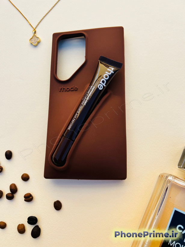 قاب اختصاصی سامسونگ Galaxy S24 Ultra مدل Rhode به همراه لیپ گلس اصل