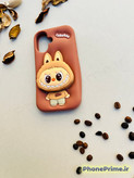 قاب Labubu A07 رنگ کرم با چاپ سهبعدی کاور فانتزی A07 مدل Labubu رنگ قهوهای قاب مشکی A07 با محافظ دوربین