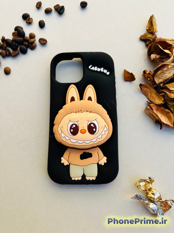 کاور لبوبو اورجینال مناسب آیفون 13 و 14 و 15 با طراحی سهبعدی فانتزی و بدنه ضدضربه TPU