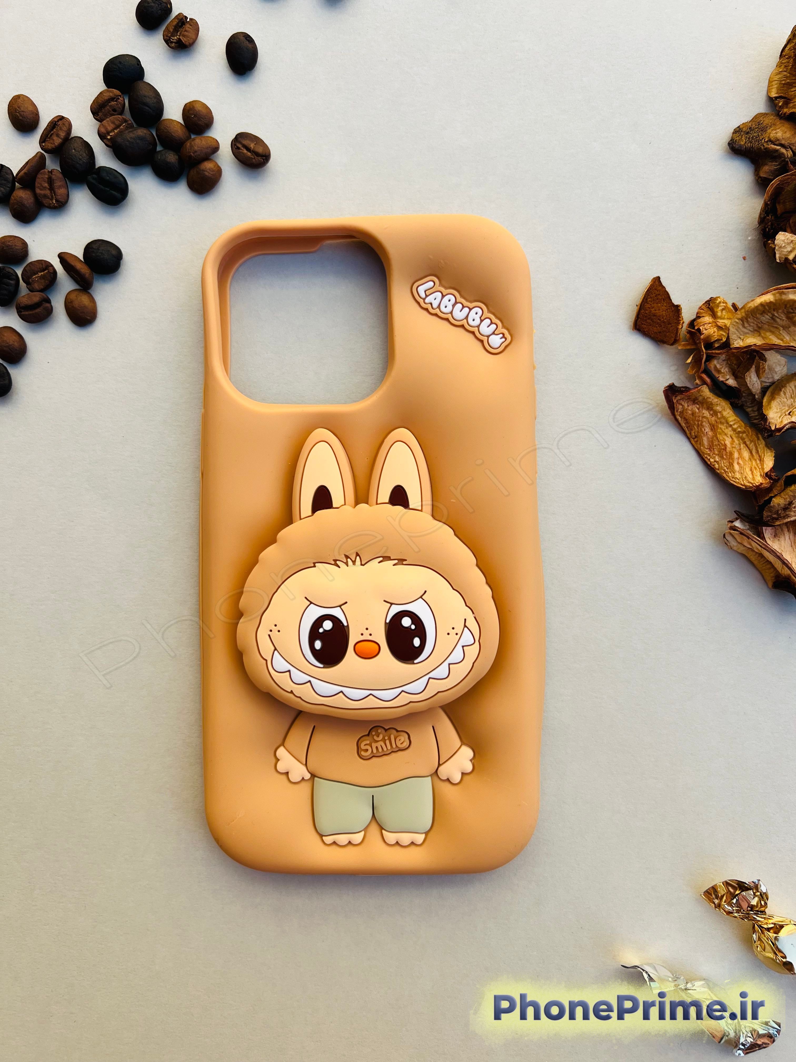 کاور لبوبو اورجینال مناسب آیفون 13 و 14 و 15 با طراحی سهبعدی فانتزی و بدنه ضدضربه TPU