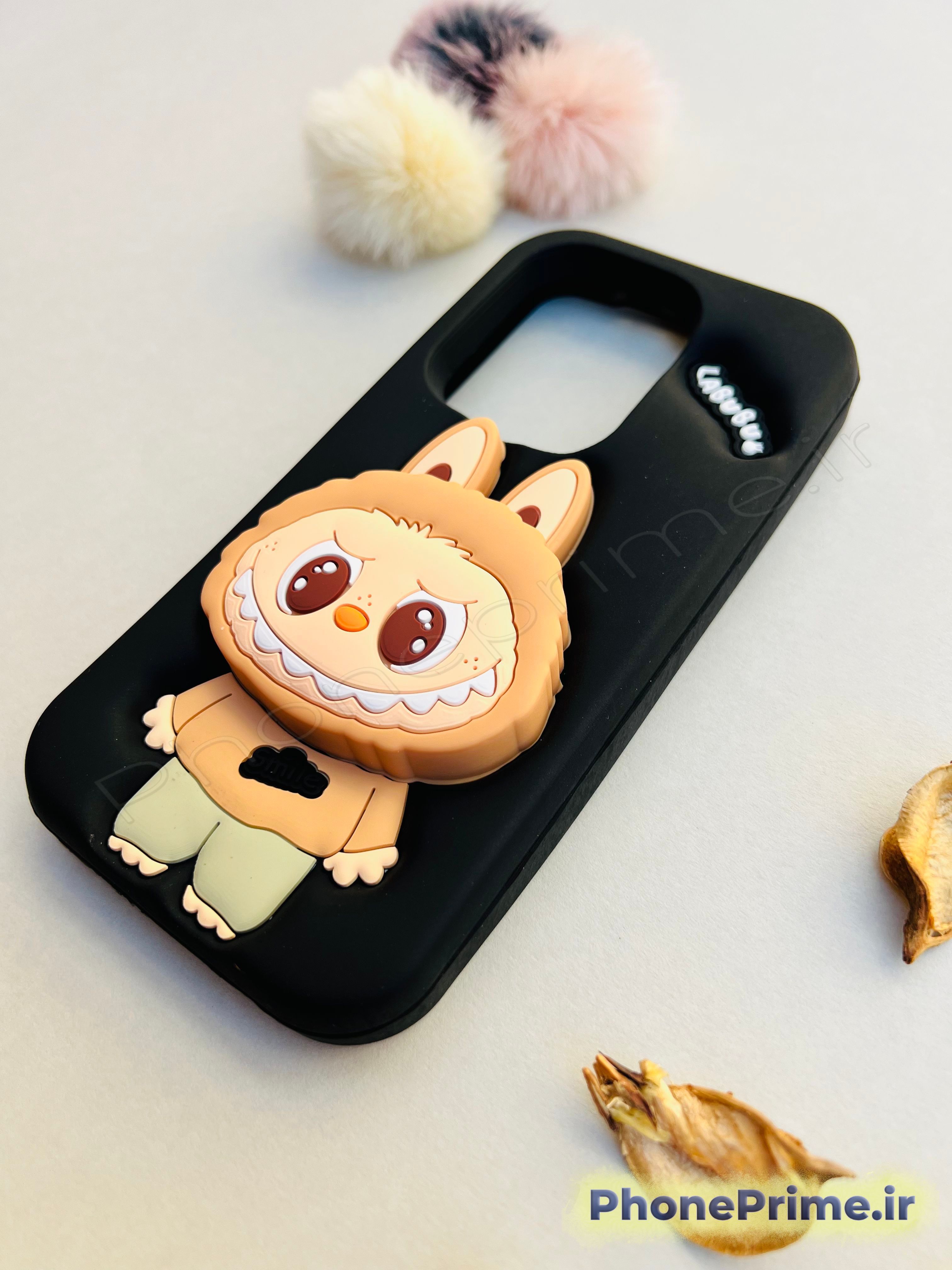 کاور labubu اورجینال مناسب شیائومی نوت 14 نسخه 4G با طراحی سه‌بعدی فانتزی