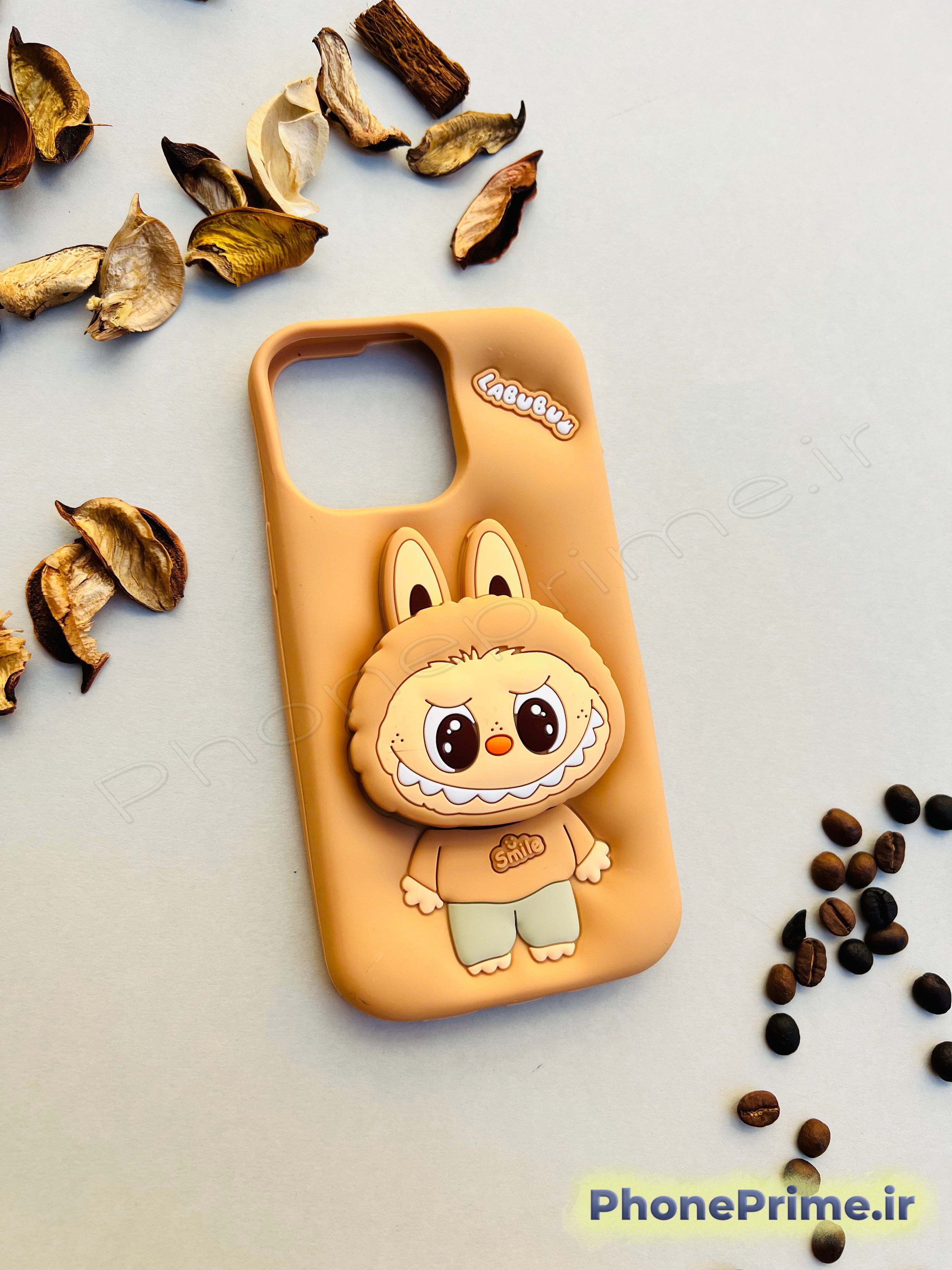 کاور labubu اورجینال مناسب شیائومی نوت 14 نسخه 4G با طراحی سه‌بعدی فانتزی