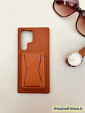 SAMSUNG A16 کاور ولت دار چرمی استند شو