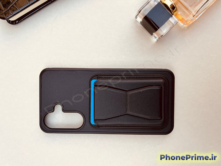 کاور چرمی مشکی ولتدار سامسونگ Galaxy A36