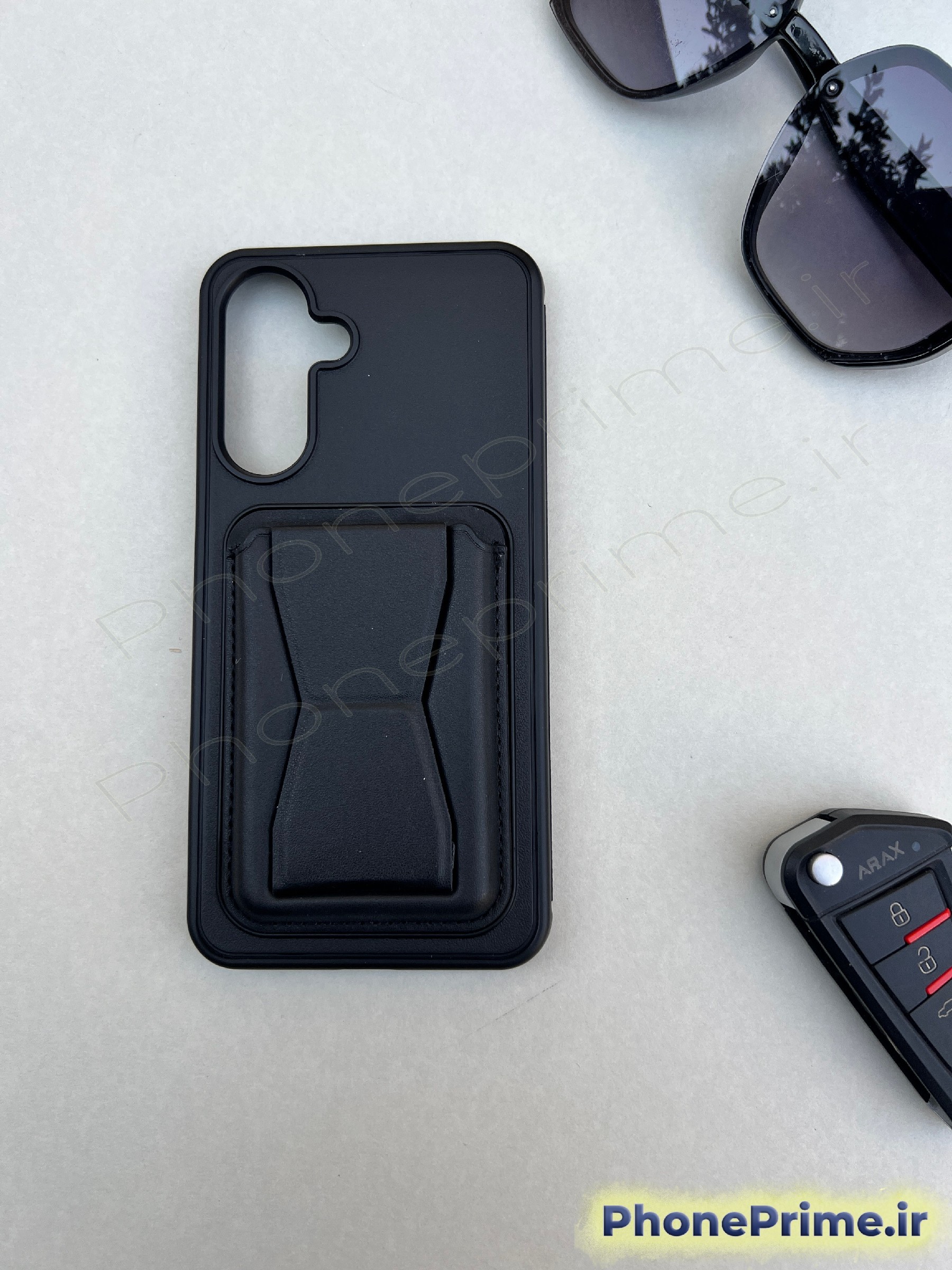 کاور چرمی مشکی ولت‌دار سامسونگ Galaxy A16