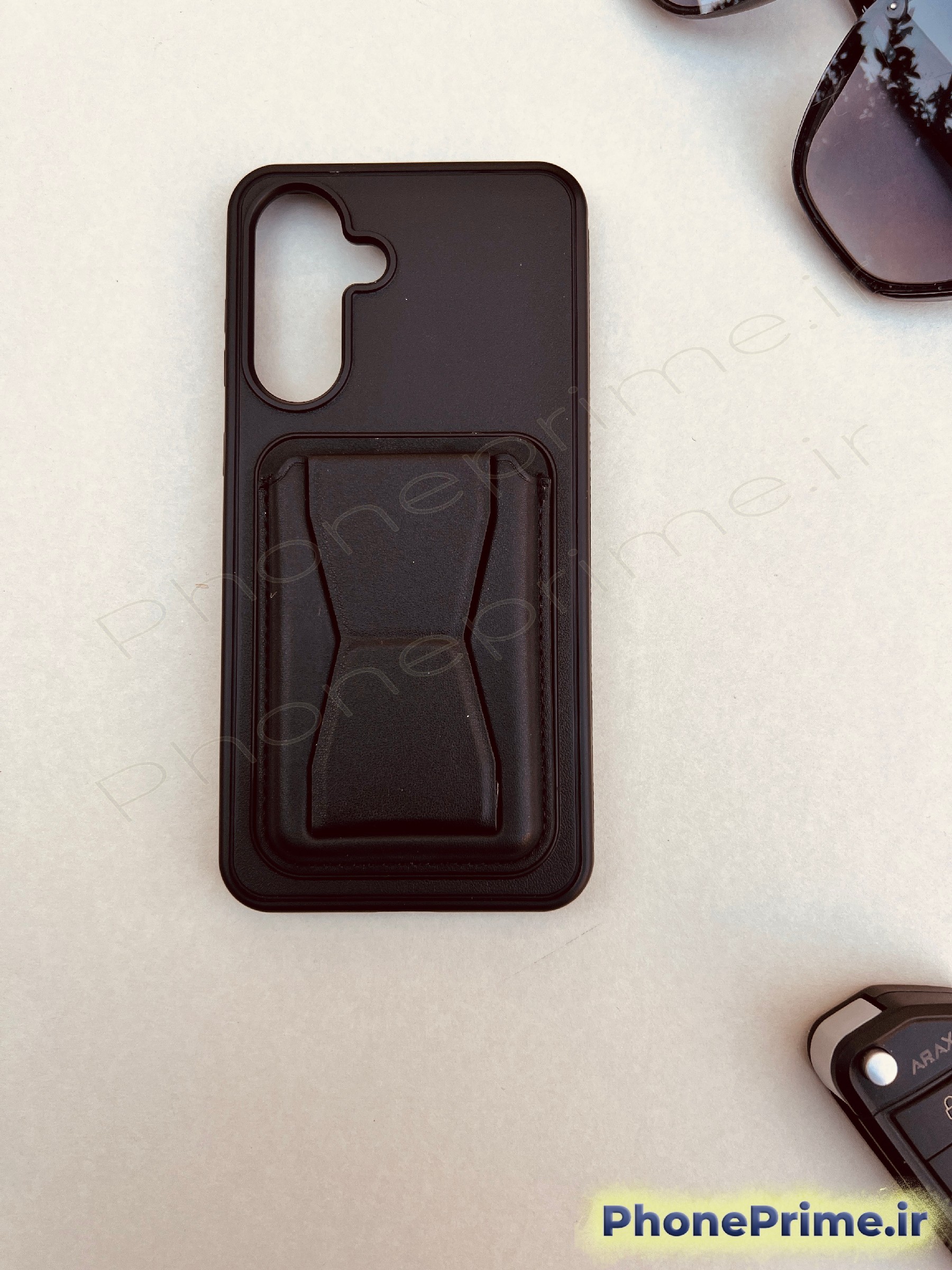 کاور چرمی مشکی ولت‌دار سامسونگ Galaxy A16