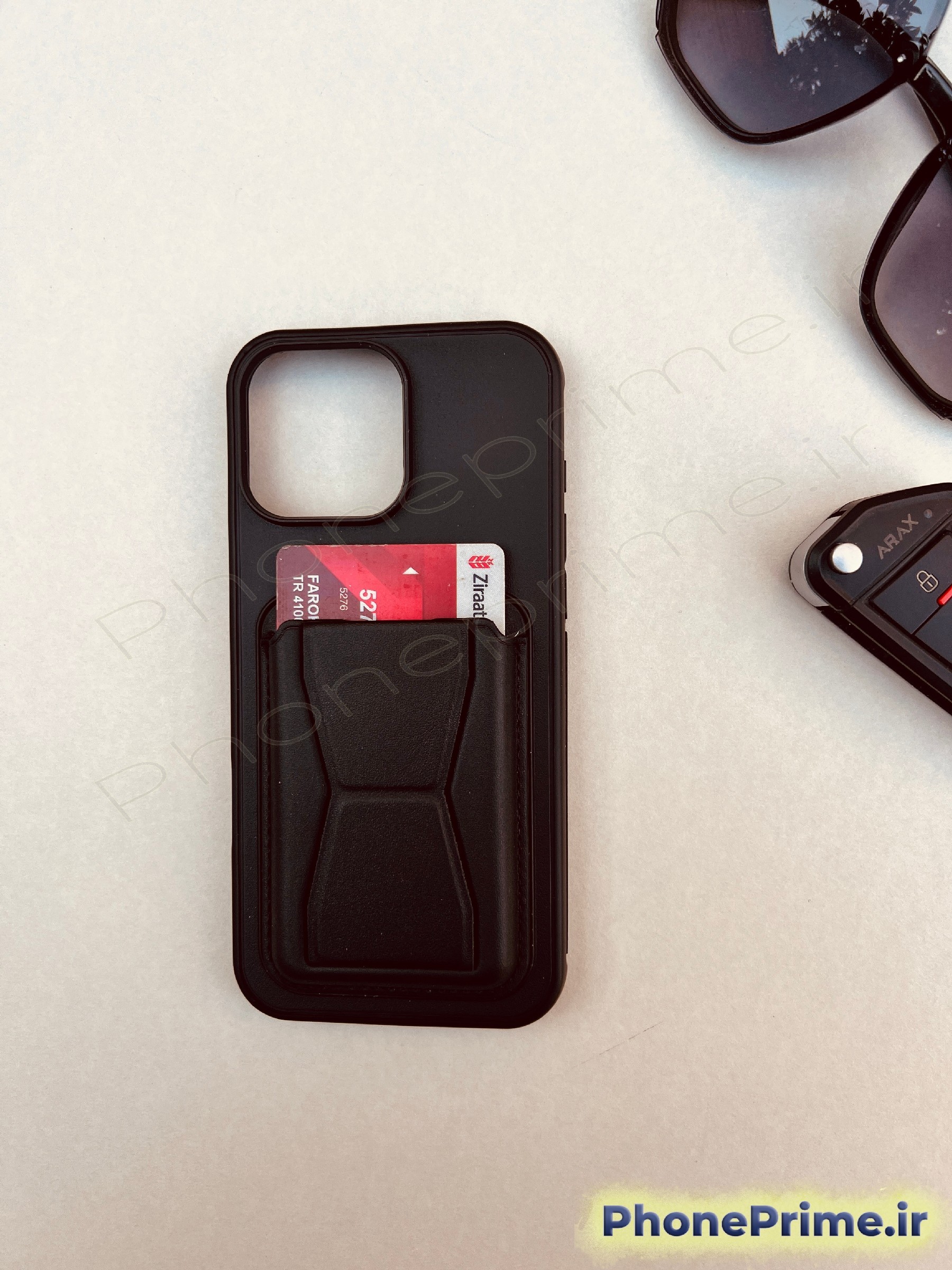 کاور چرمی جاکارتی دار آیفون 16 پرومکس