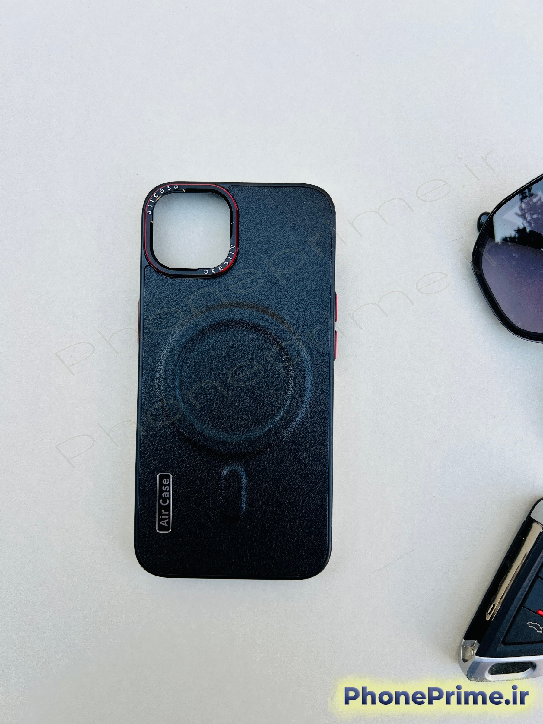 کاور لاکچری آیفون 13 نرمال  چرمی مشکی سبک و شیک